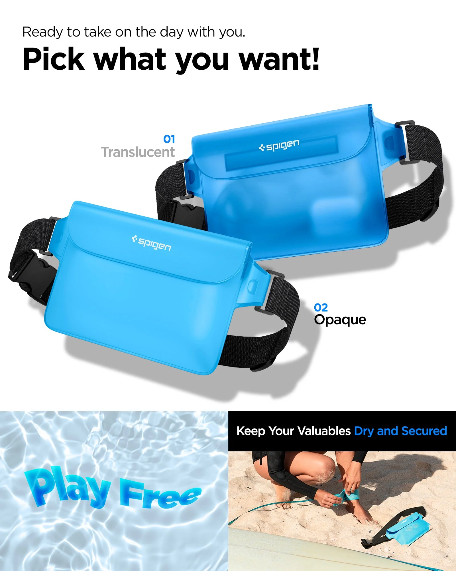 AquaShield Waterproof Waist Bag (2 Pack) | A620 - Image 16