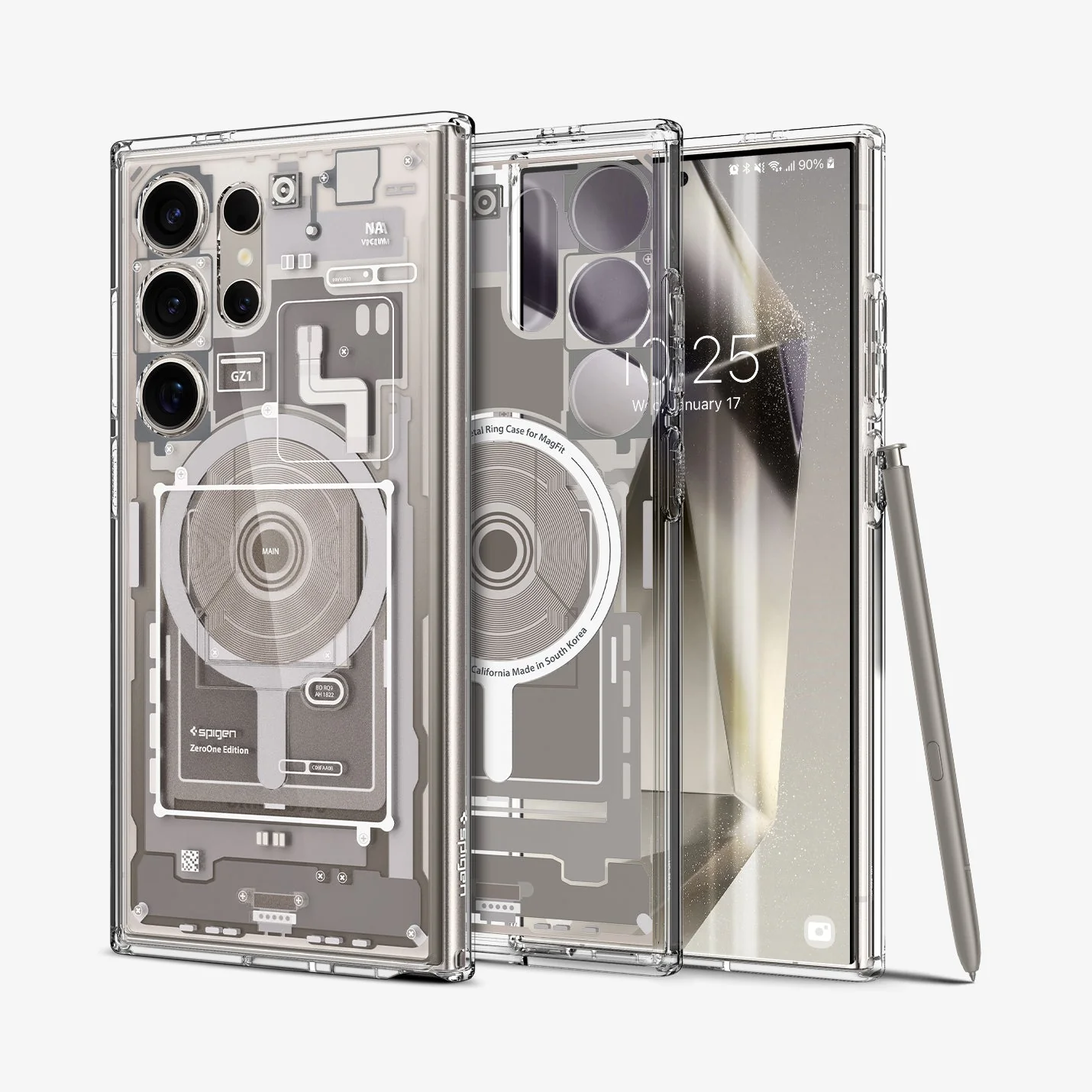 Galaxy S24 Series - Ultra Hybrid Metal Ring Zero One (Mag Fit) - Image 10