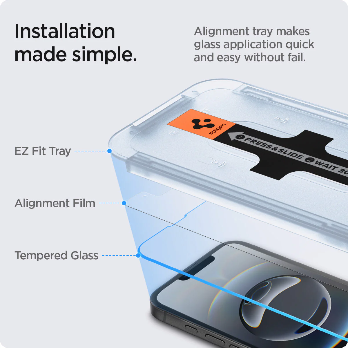 iPhone 16e Series - EZ Fit GLAS.tR | Sensor Protected - Image 6