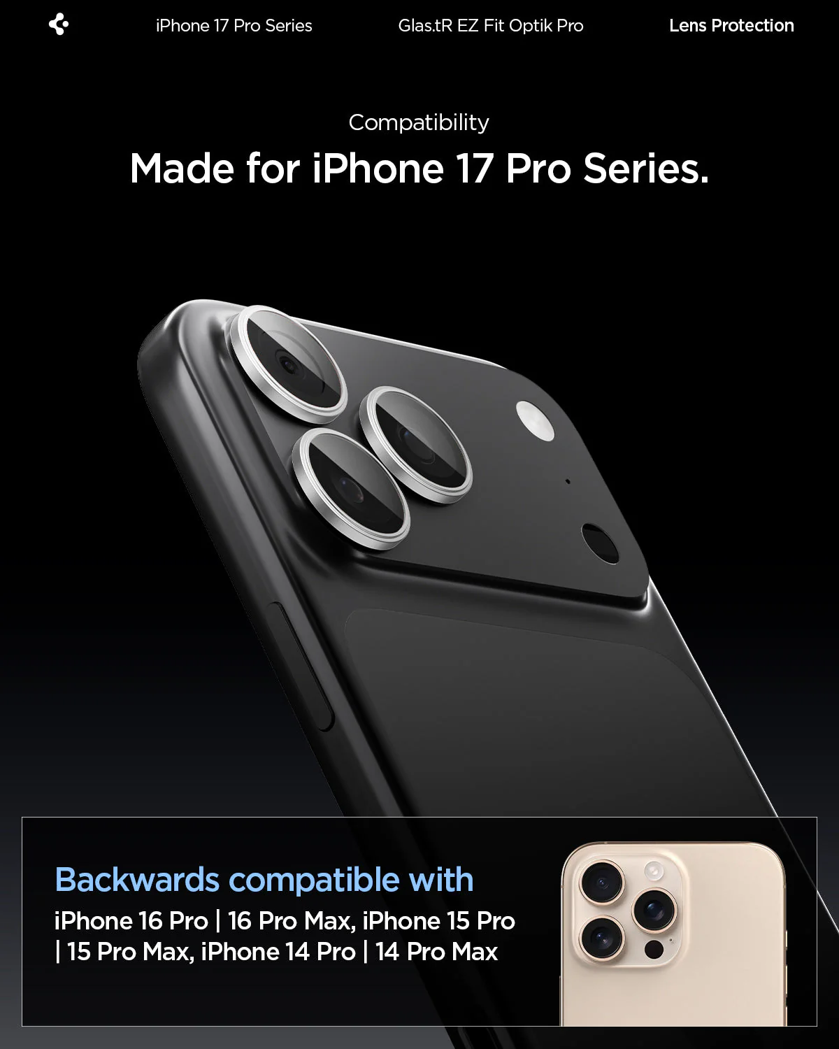 iPhone 17 Series - Optik Pro EZ Fit Lens Protector - Image 79