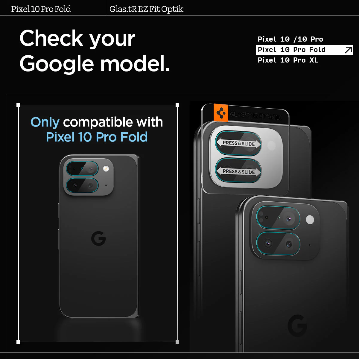 Pixel 10 Series - Optik EZ Fit Lens Protector - Image 12