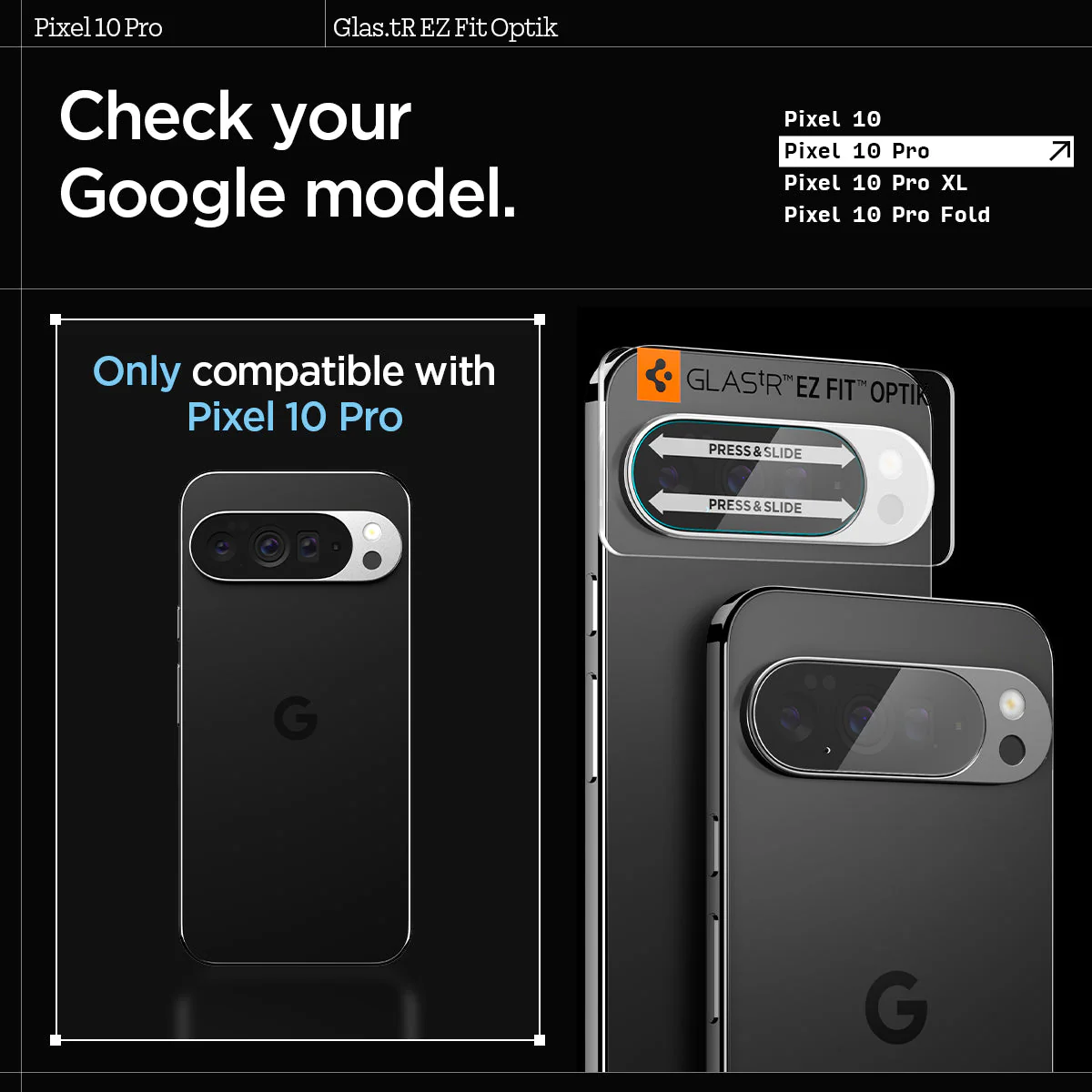 Pixel 10 Series - Optik EZ Fit Lens Protector - Image 38