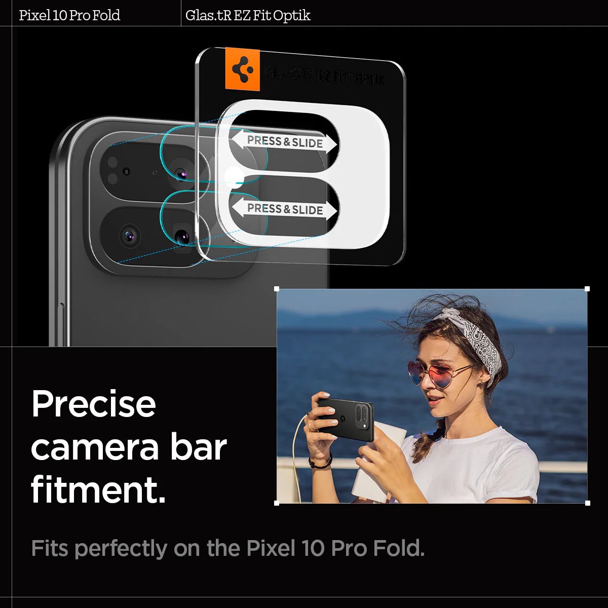 Pixel 10 Series - Optik EZ Fit Lens Protector - Image 8