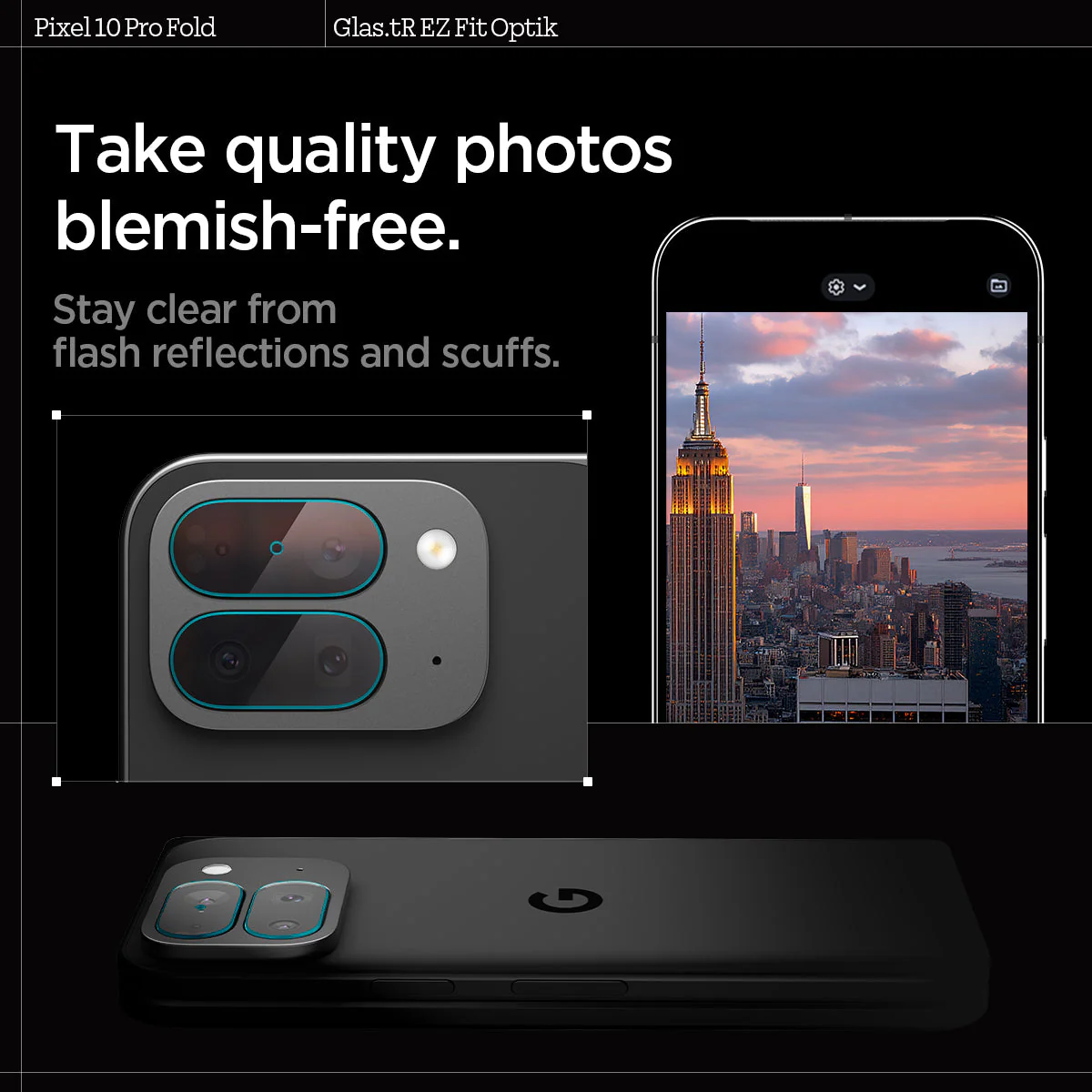 Pixel 10 Series - Optik EZ Fit Lens Protector - Image 9